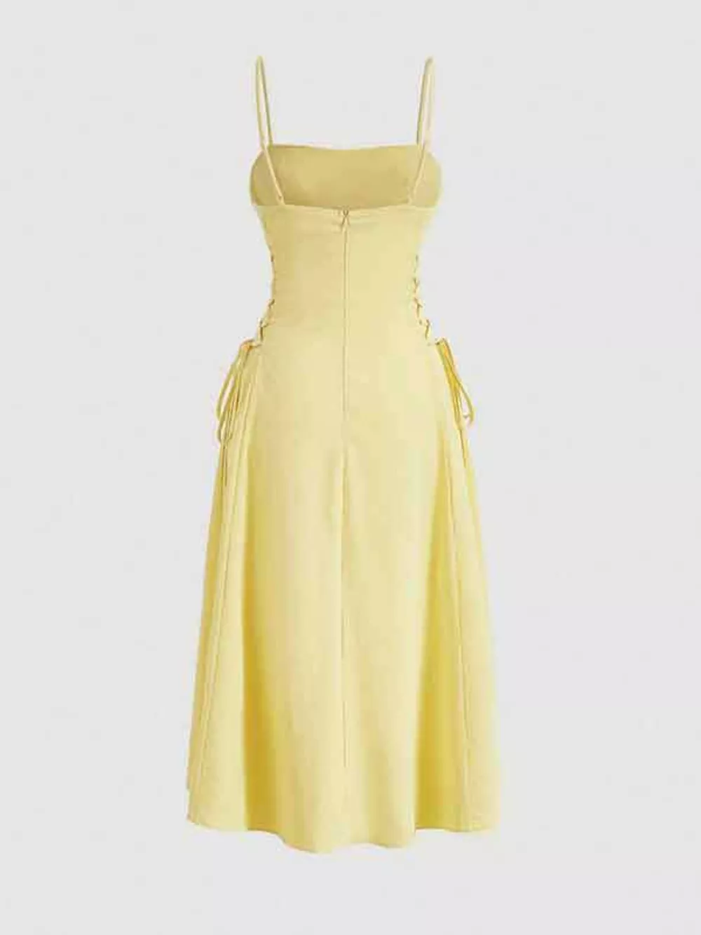 Lace-Up Side A-Line Cami Dress, image 5
