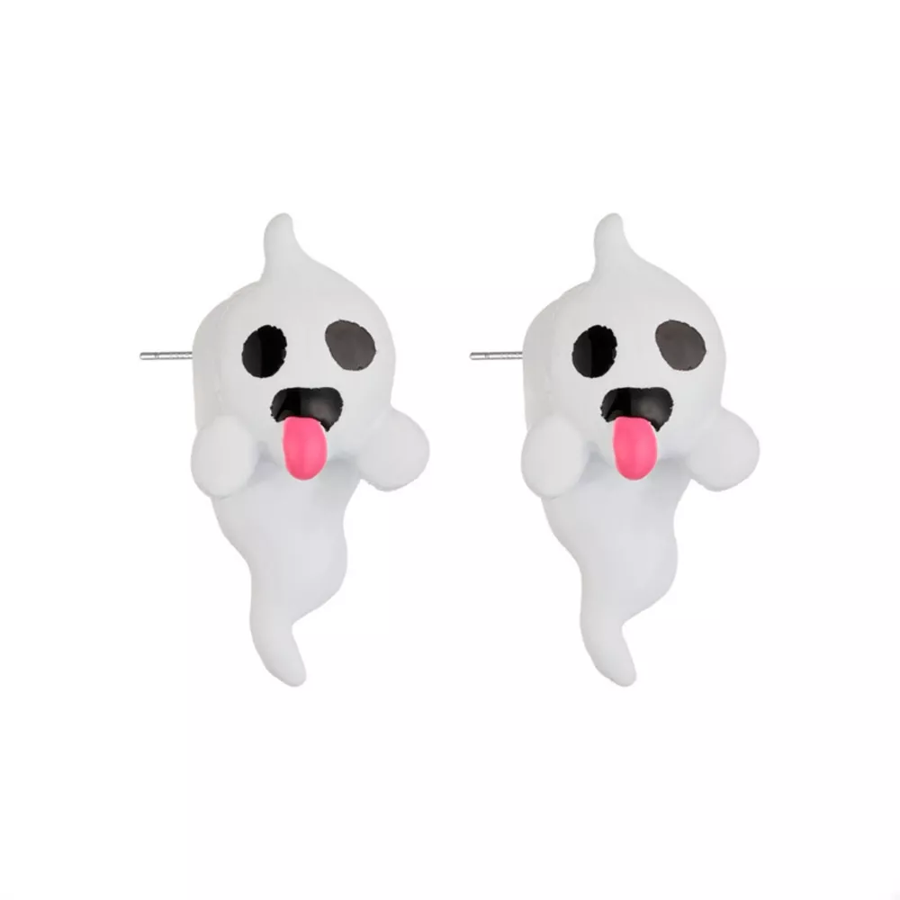 Halloween Ghost and Pumpkin Dangle Earrings, image 12