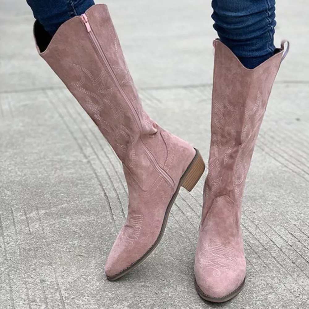 Point Toe Block Heels Boots, image 21