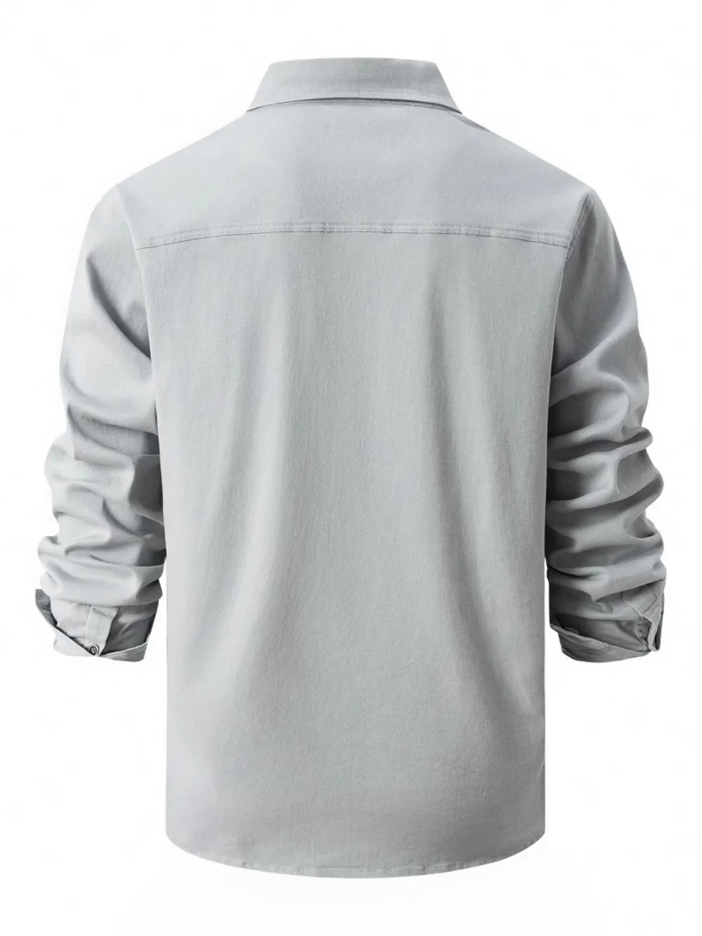 Men's Full Size Button Up Long Sleeve Shirt Plus Size, image 3