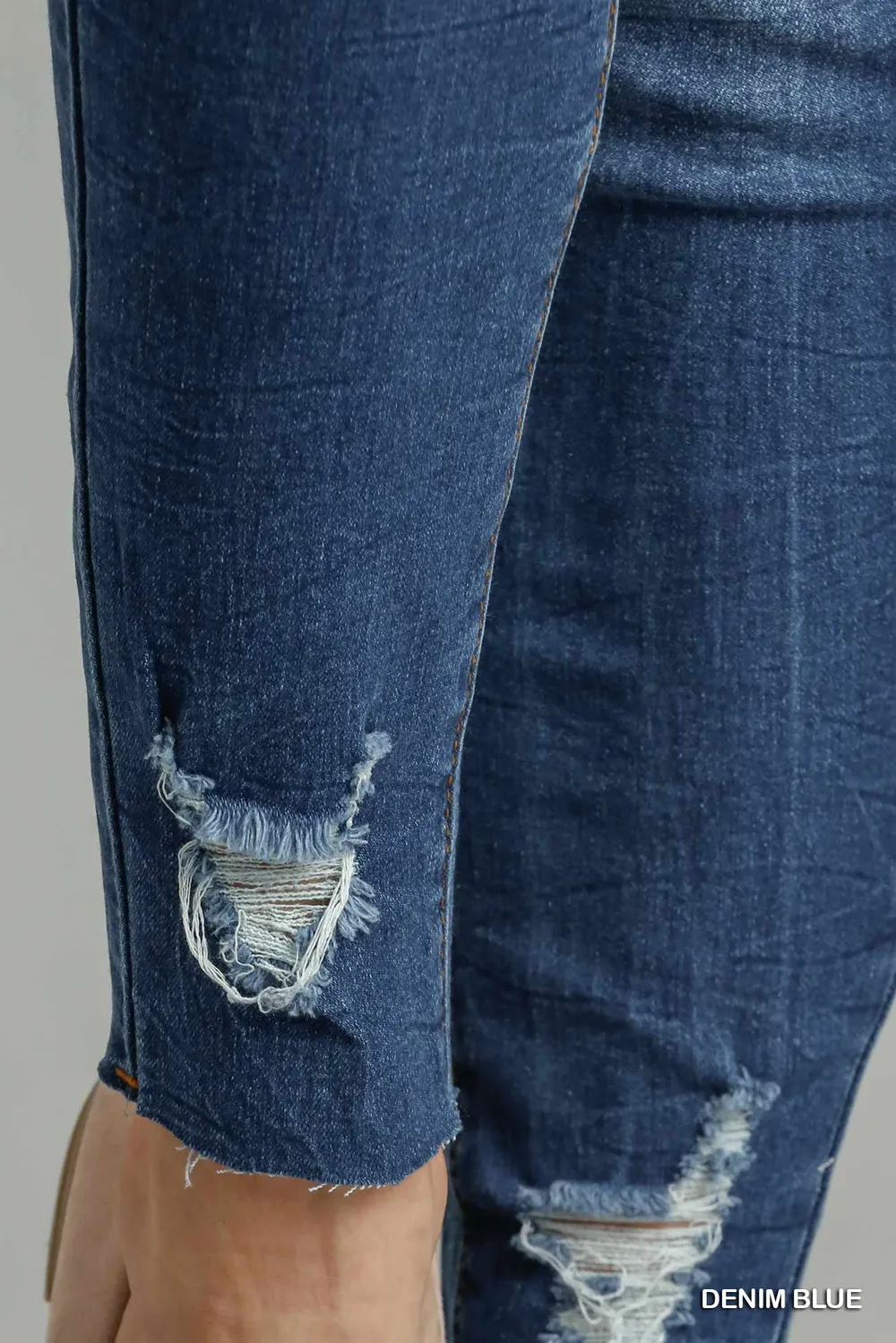 Distressed Skinny Jeans with Pockets, image 4
