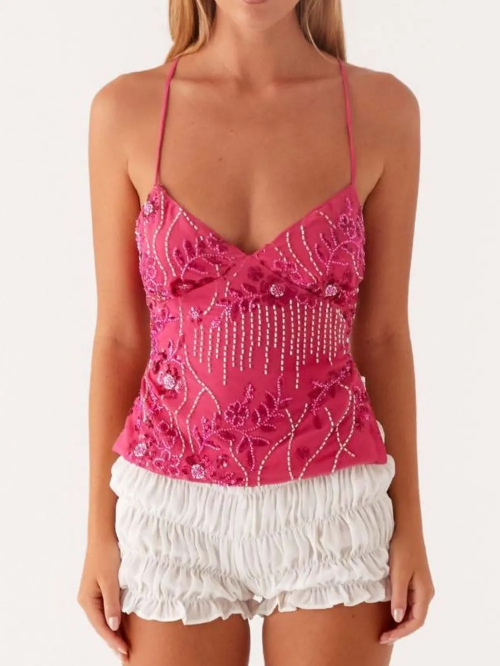 Crisscross Back V-Neck Cami, image 26