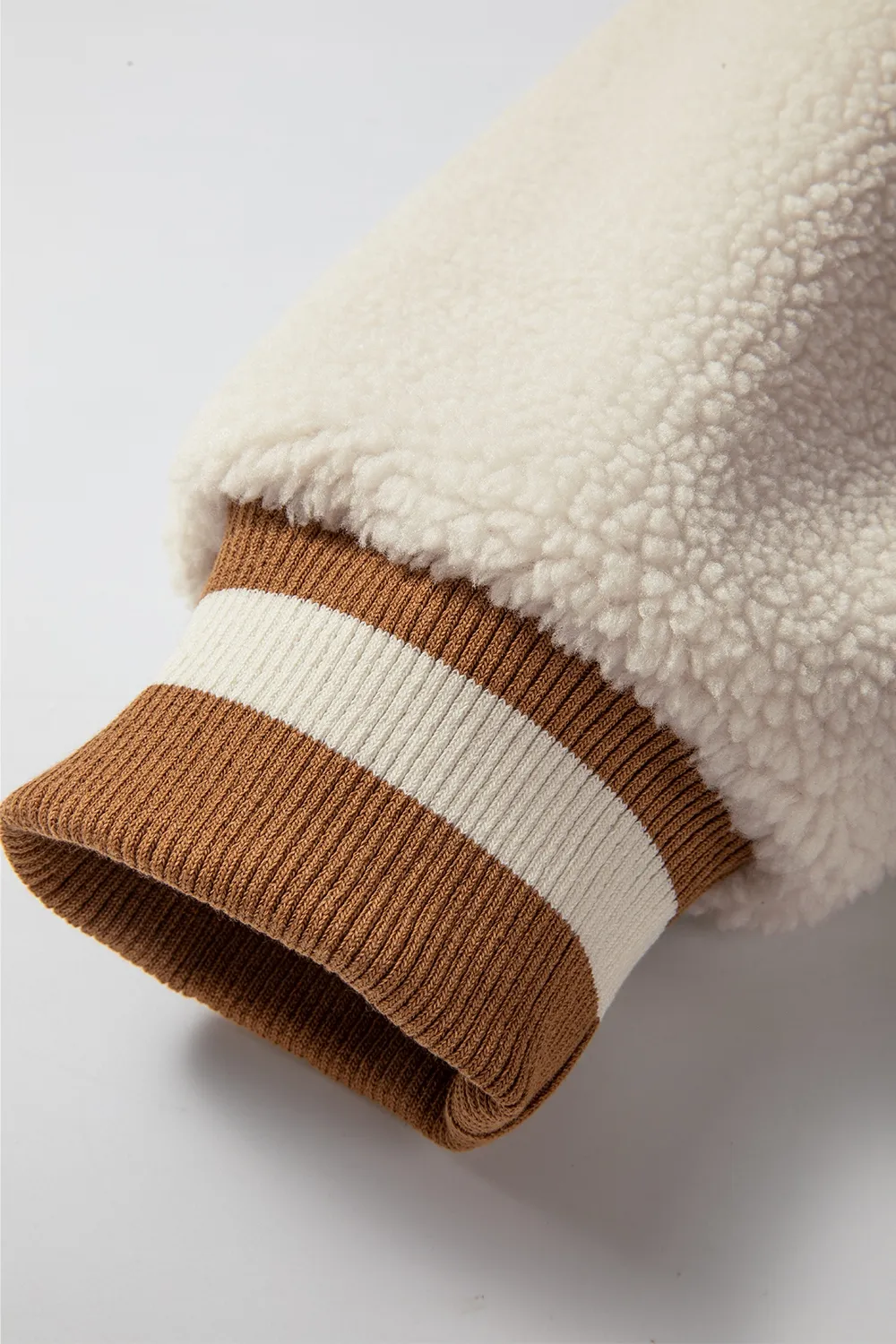 Contrast Baseball Collar Snap Down Long Sleeve Jacket, image 12