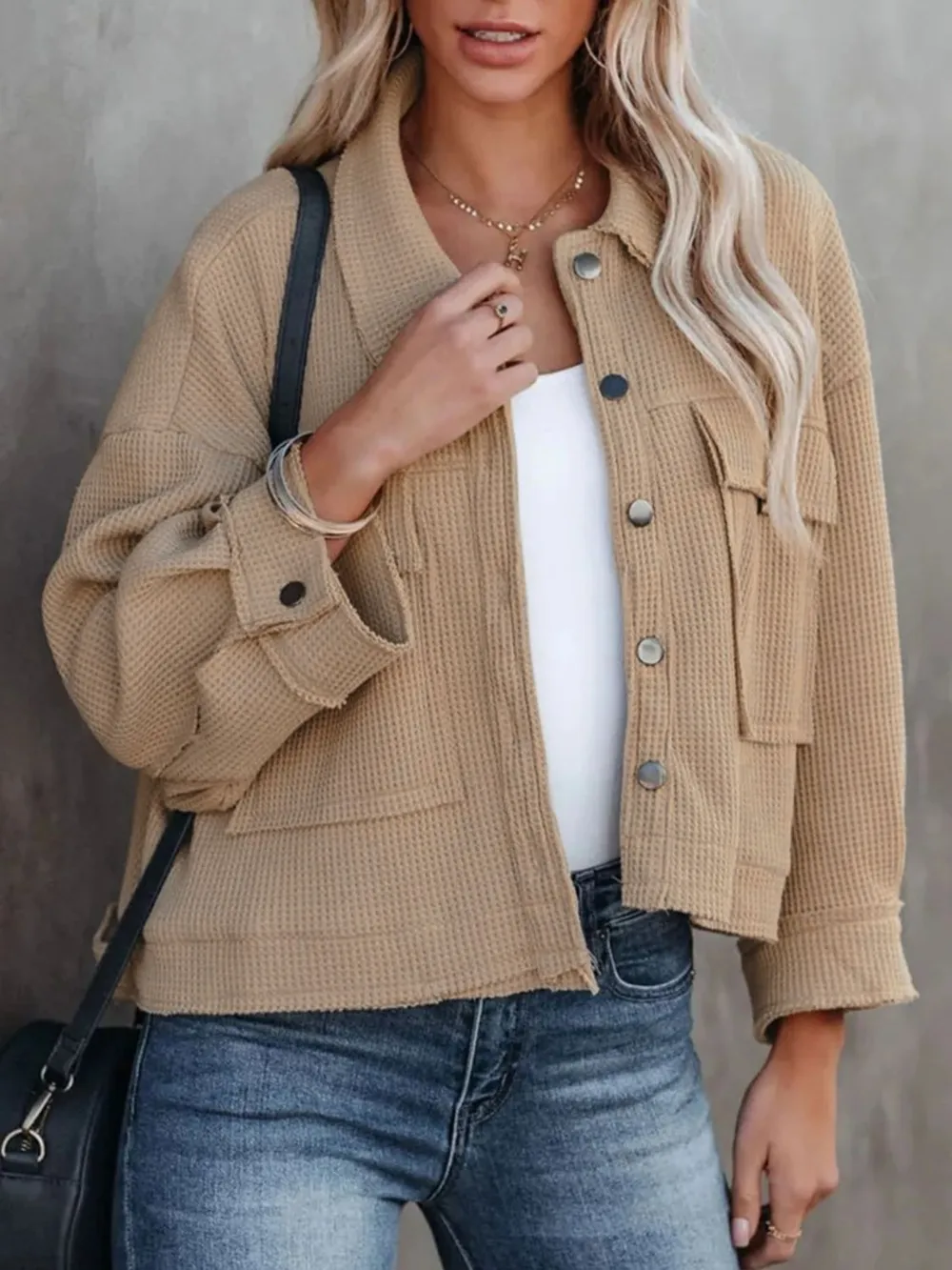 Button Up Long Sleeve Jacket, image 19