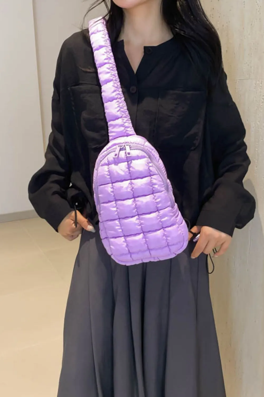 Quilted Nylon Crossbody Bag, image 27