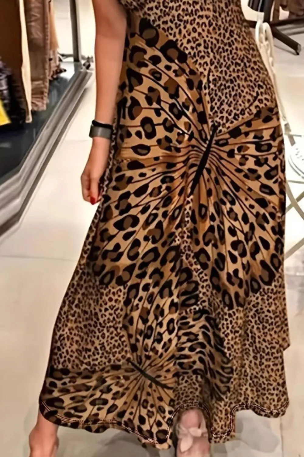 Butterfly Leopard Maxi Cami Dress, image 3