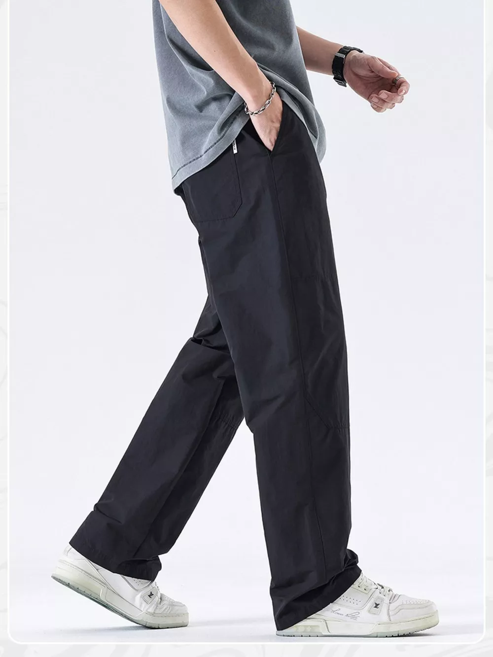 Men's Full Size Wide Leg Pants Plus Size, image 6