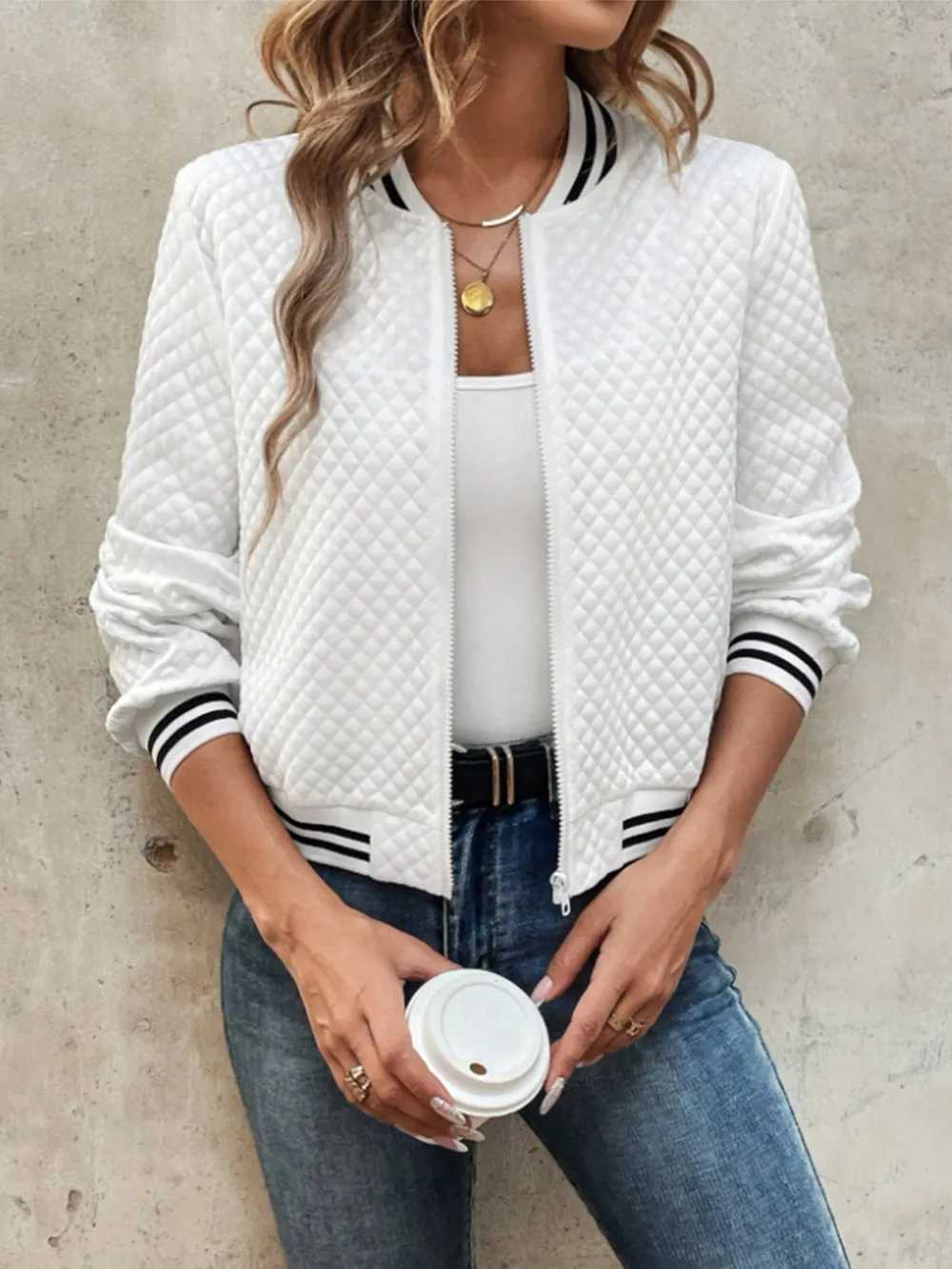 Zip Up Long Sleeve Jacket, image 8