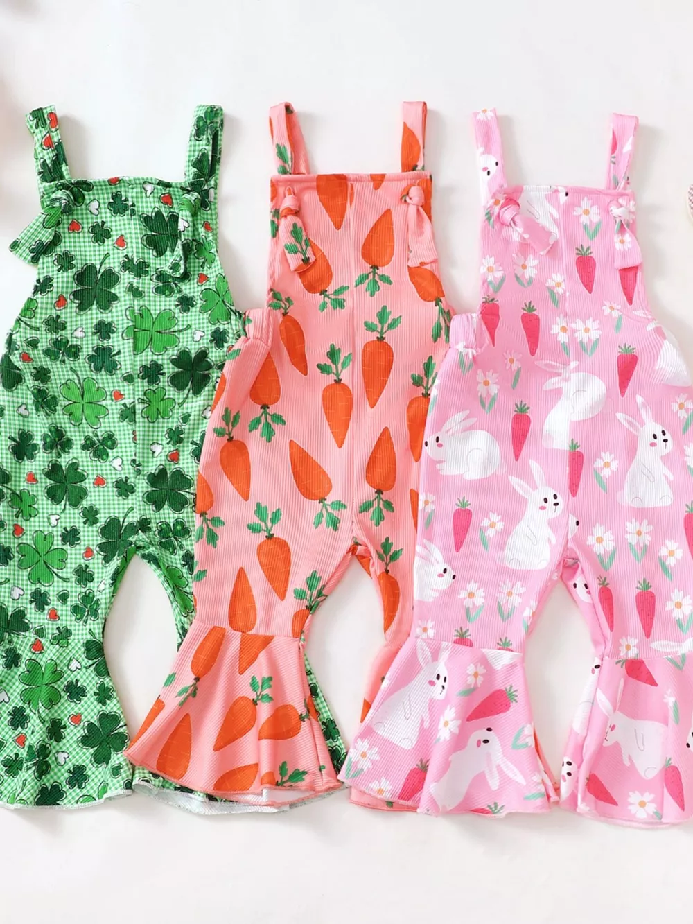 Children's Printed Flare Overalls, image 2