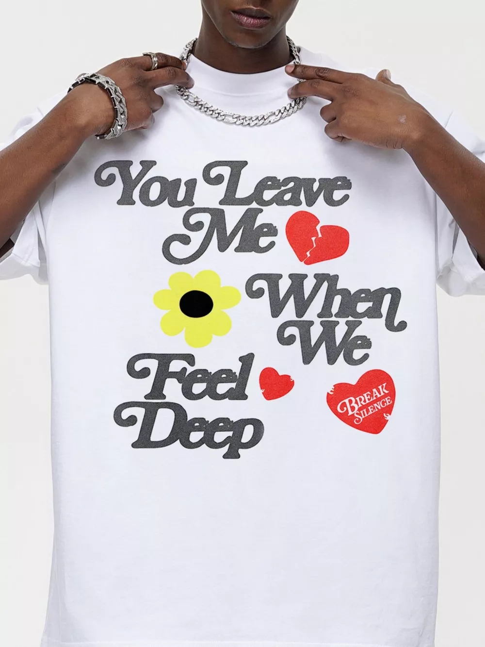 Men's Letter Graphic Round Neck T-Shirt, image 3
