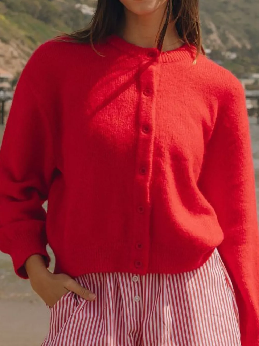 Button-Down Knit Cardigan, image 7