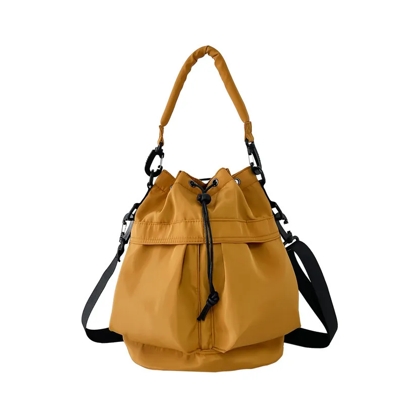 Drawstring Nylon Bucket Bag, image 7