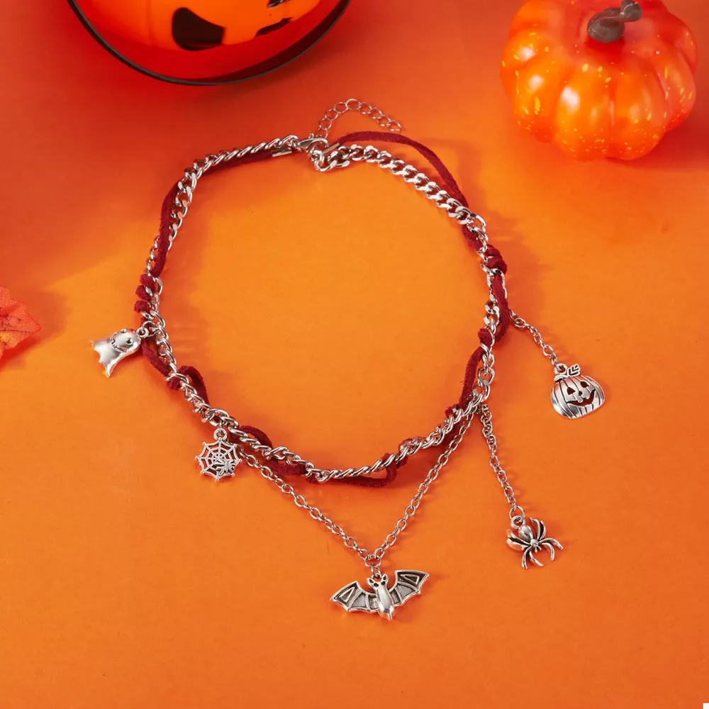Halloween Double Layered Pendant Necklace, image 6