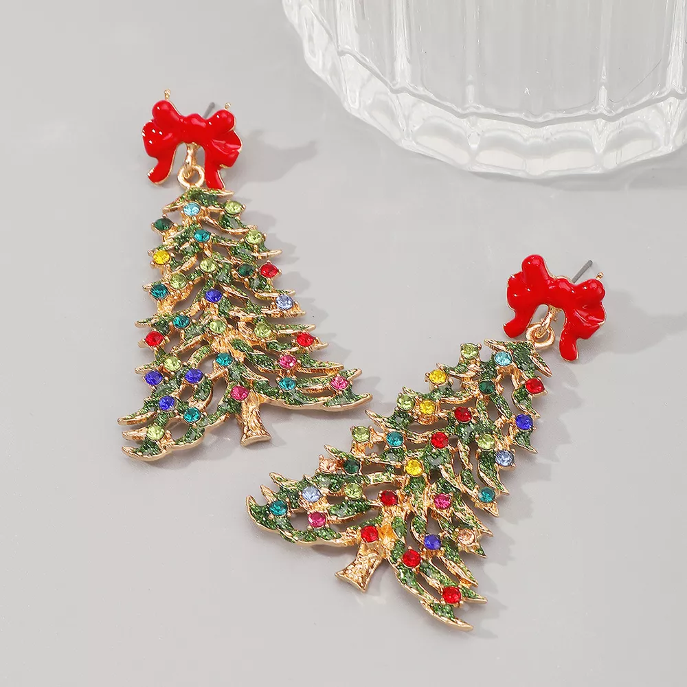 Christmas Tree Dangle Earrings, image 13