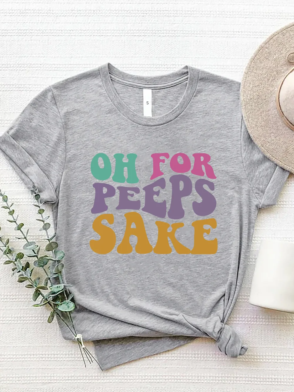 OH FOR PEEPS SAKE Round Neck T-Shirt, image 10