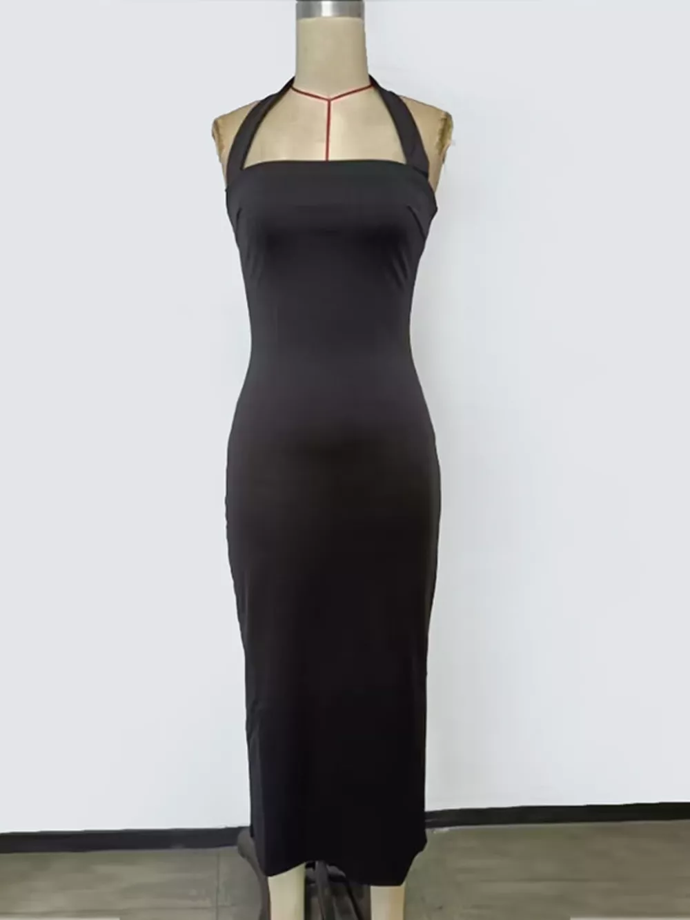 Halter Neck Bodycon Midi Dress, image 6