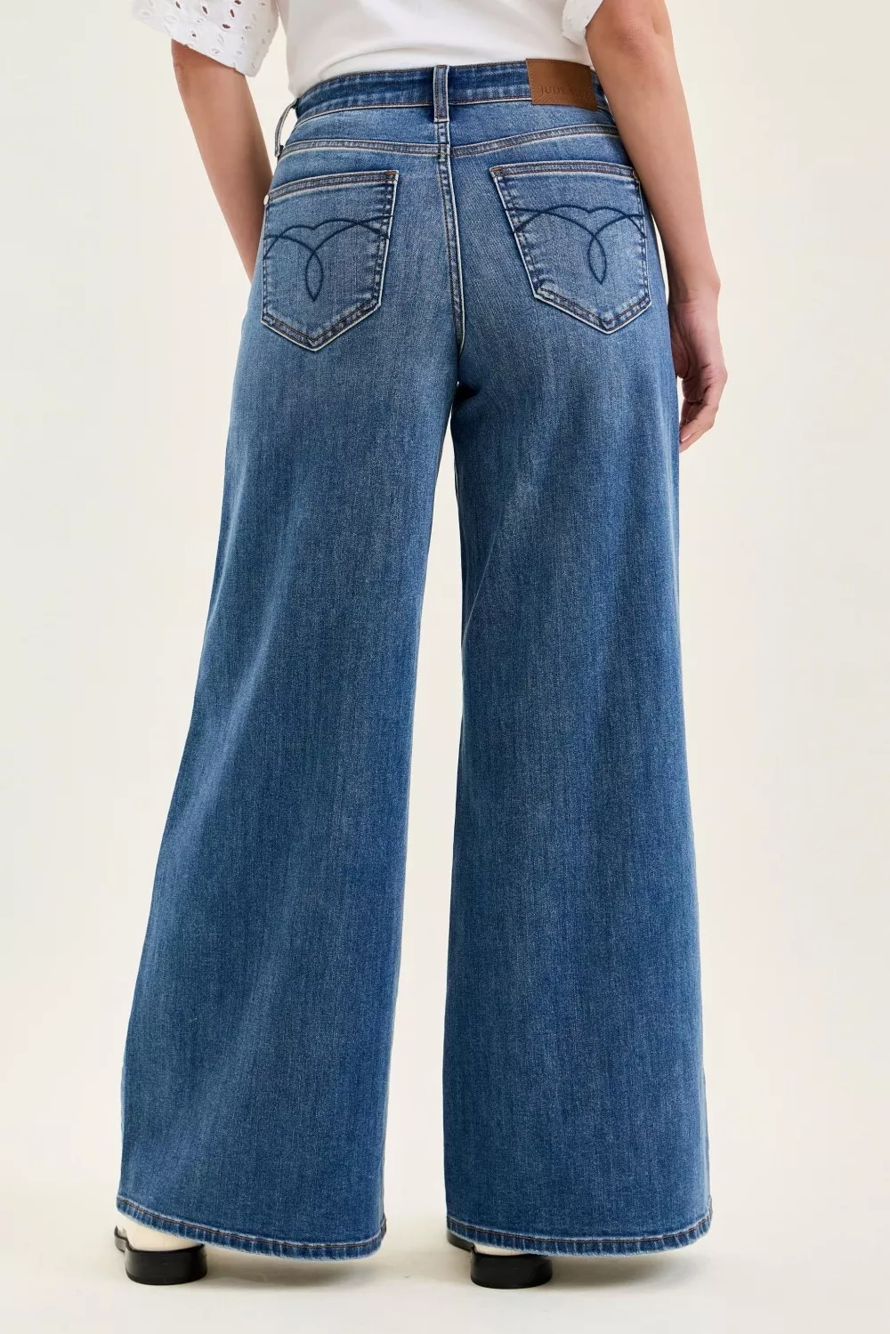 High Waist Palazzo Jeans, image 4