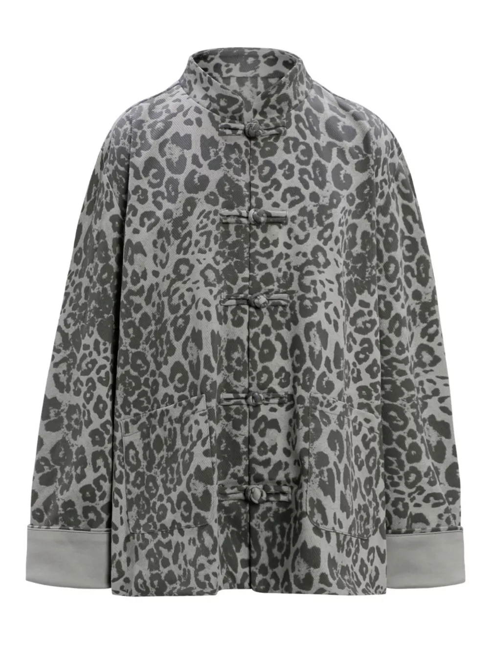 Men's Leopard Button Up Long Sleeve Shirt