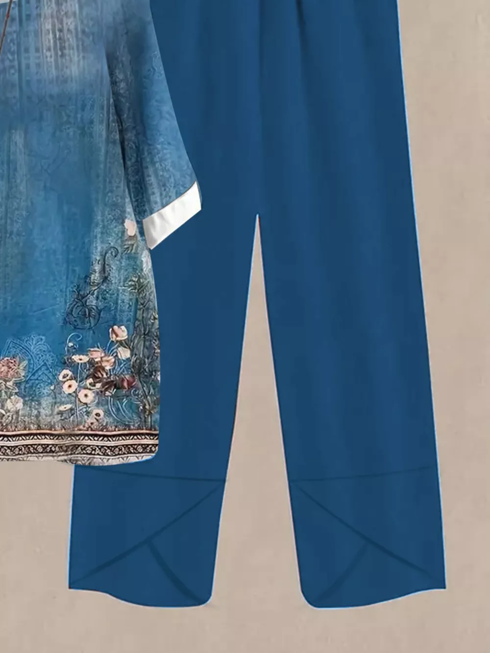 Printed Half Sleeve Top and Pants Set, image 14