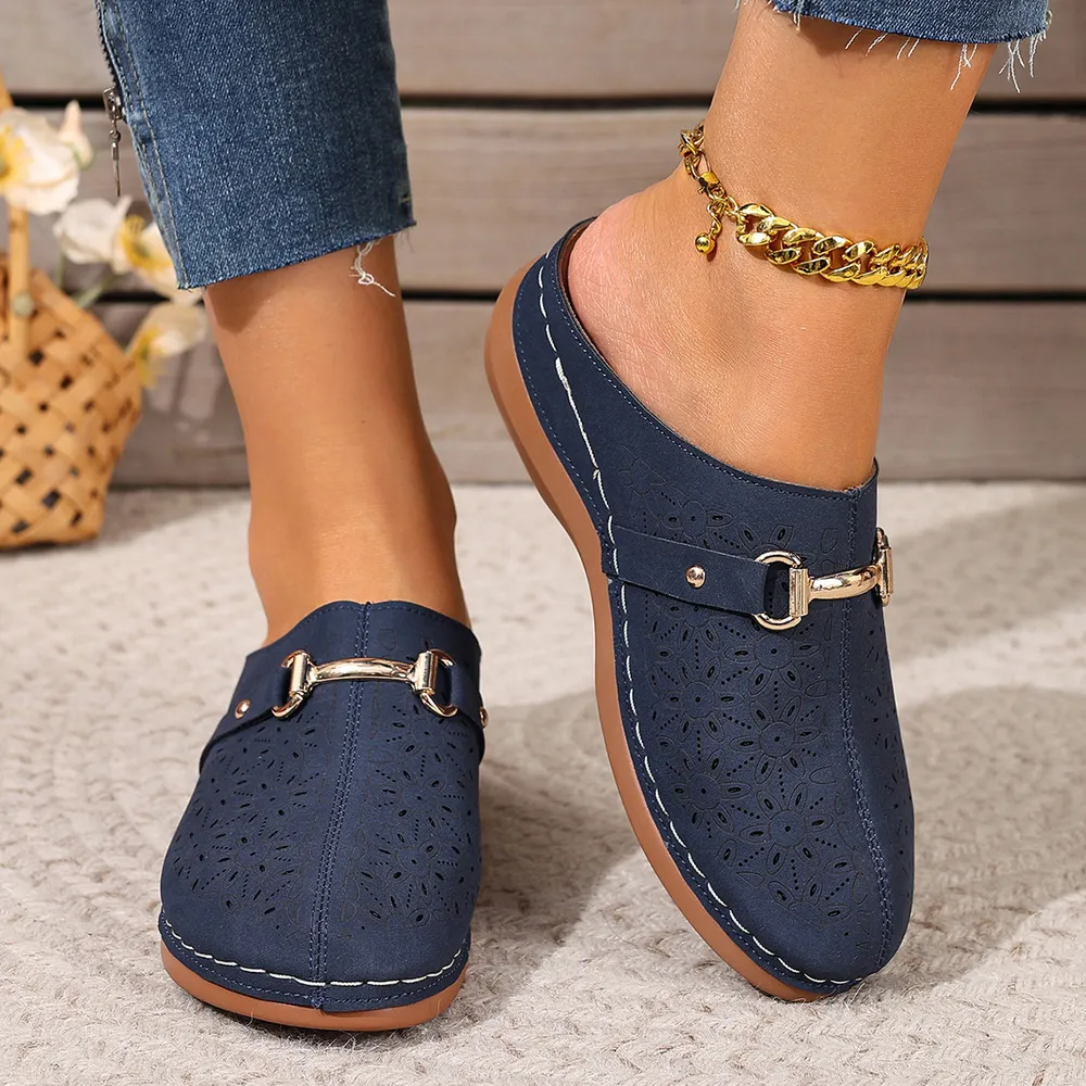 Round Toe Wedge Sandals, image 9