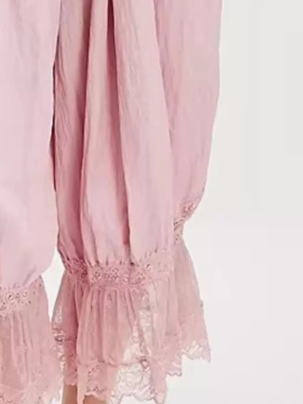 Lace Trimmed Lounge Pants, image 2