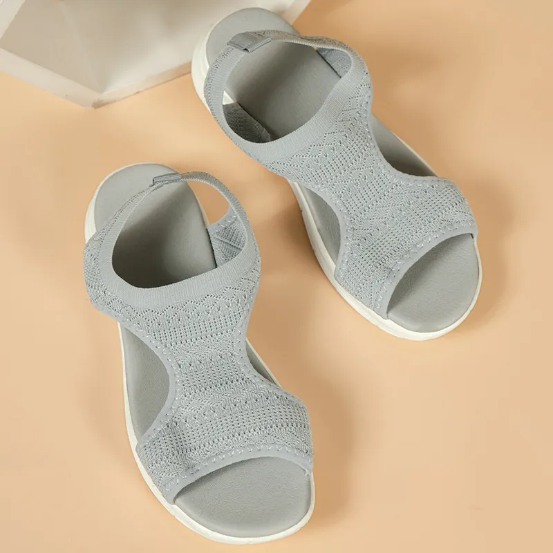 Peep Toe Solid Color Sandals, image 7