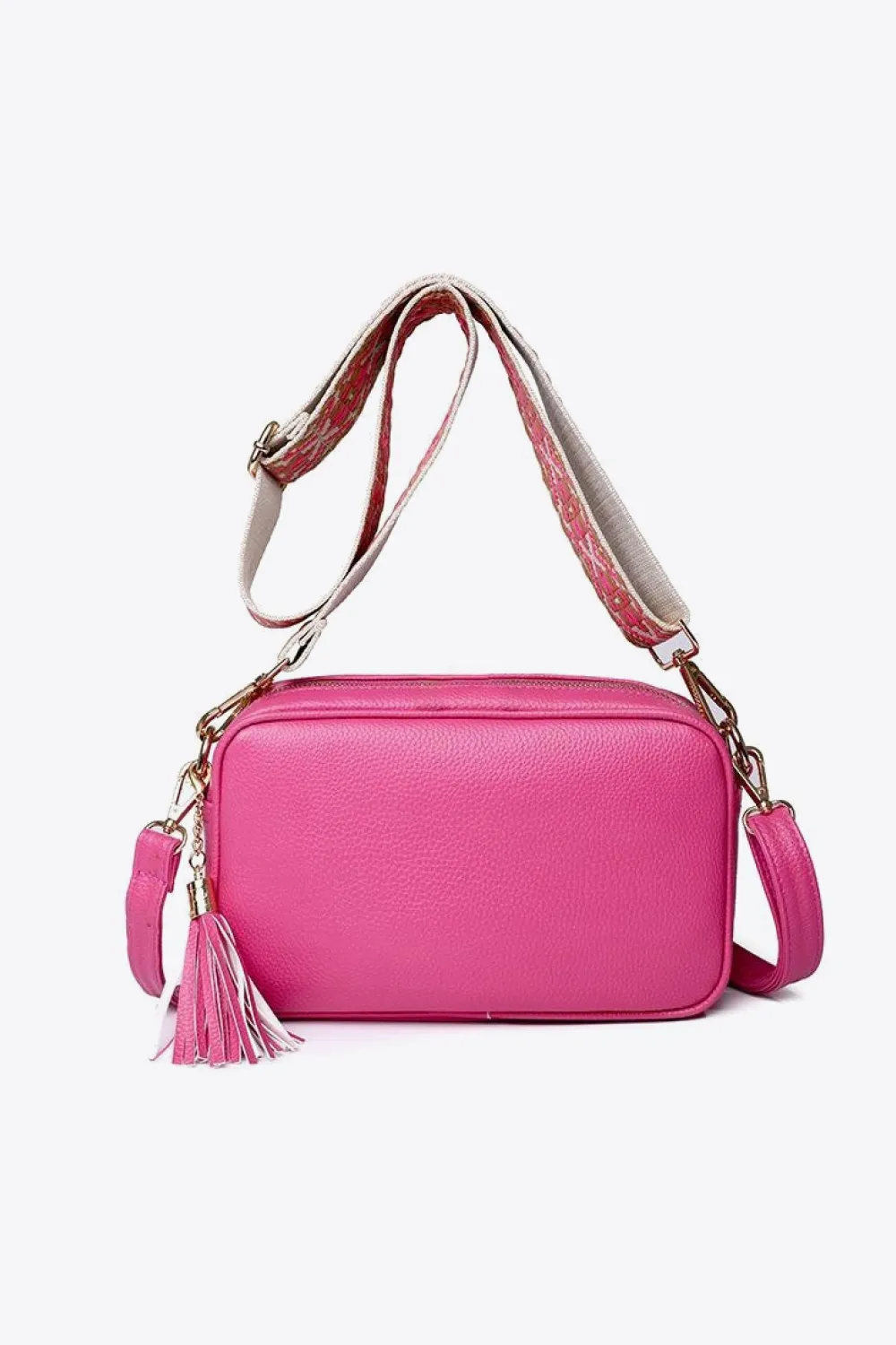 PU Leather Tassel Crossbody Bag, image 19
