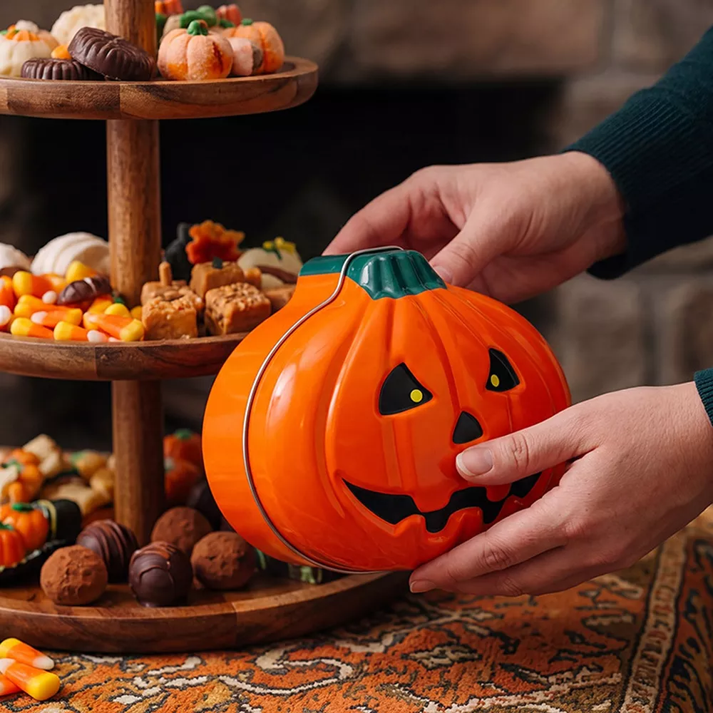 Decorative Pumpkin-Shaped Halloween Storage Box, image 5