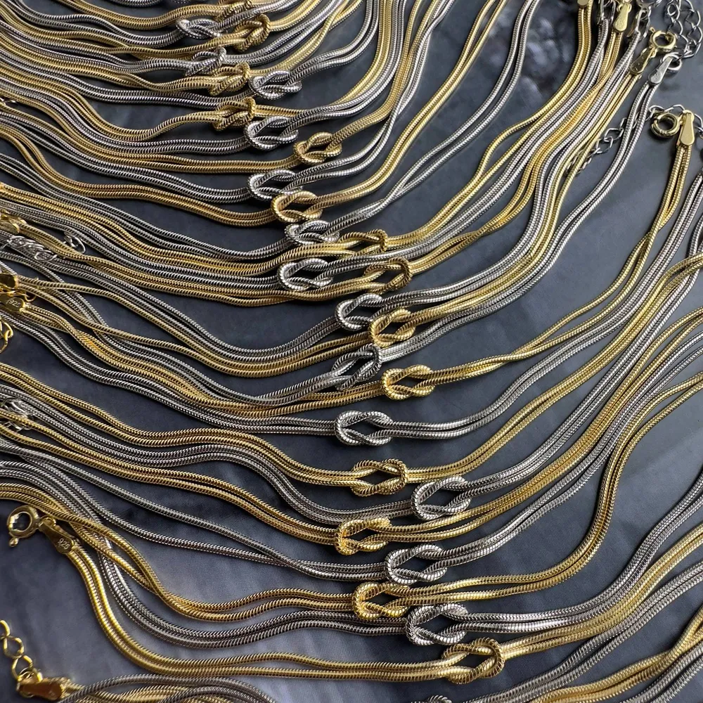 Titanium Steel Knotted Necklace, image 5