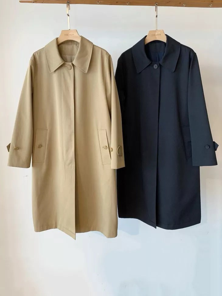 Classic Minimalist Single-Breasted Trench Coat Outerwear, image 5