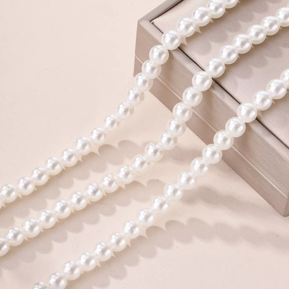 Three-Layered Pearl Necklace, image 5