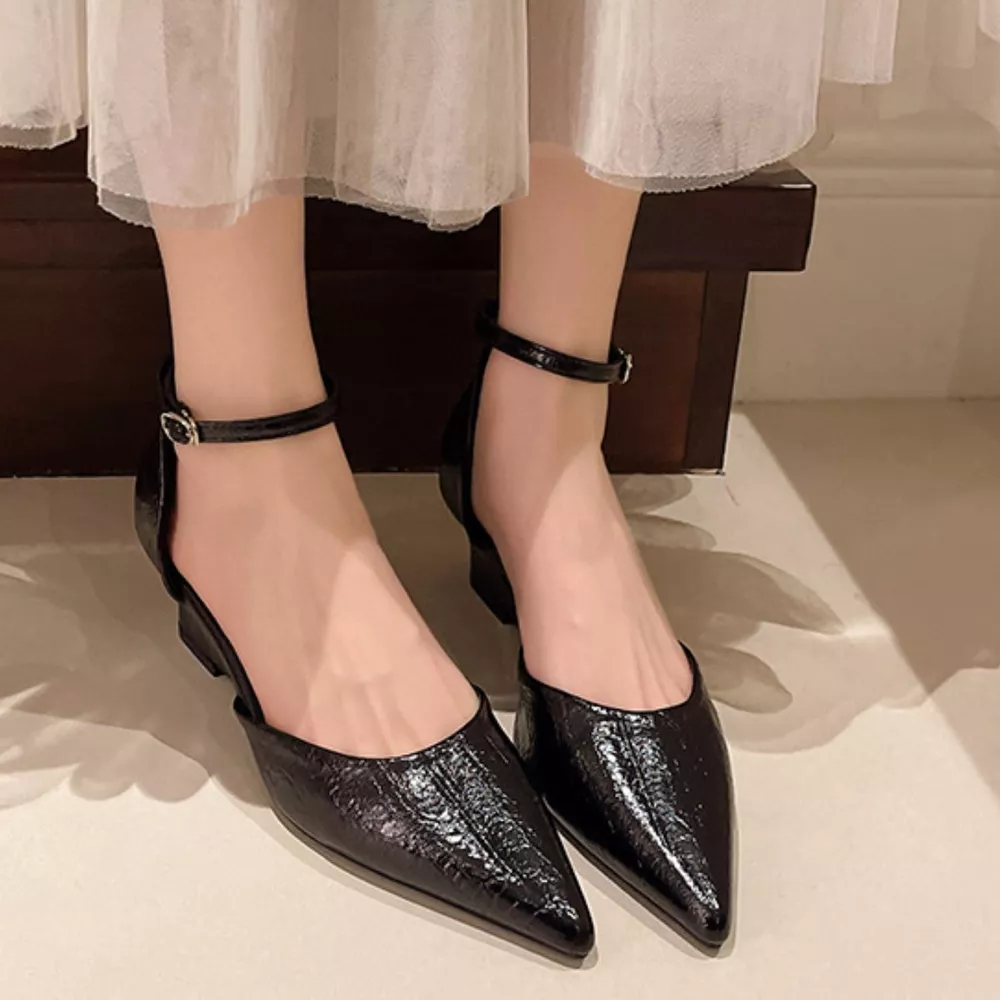 Pointed-Toe Ankle Strap Pumps, image 6