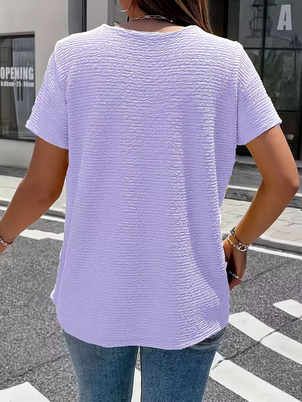 Textured Short Sleeve Top, image 12