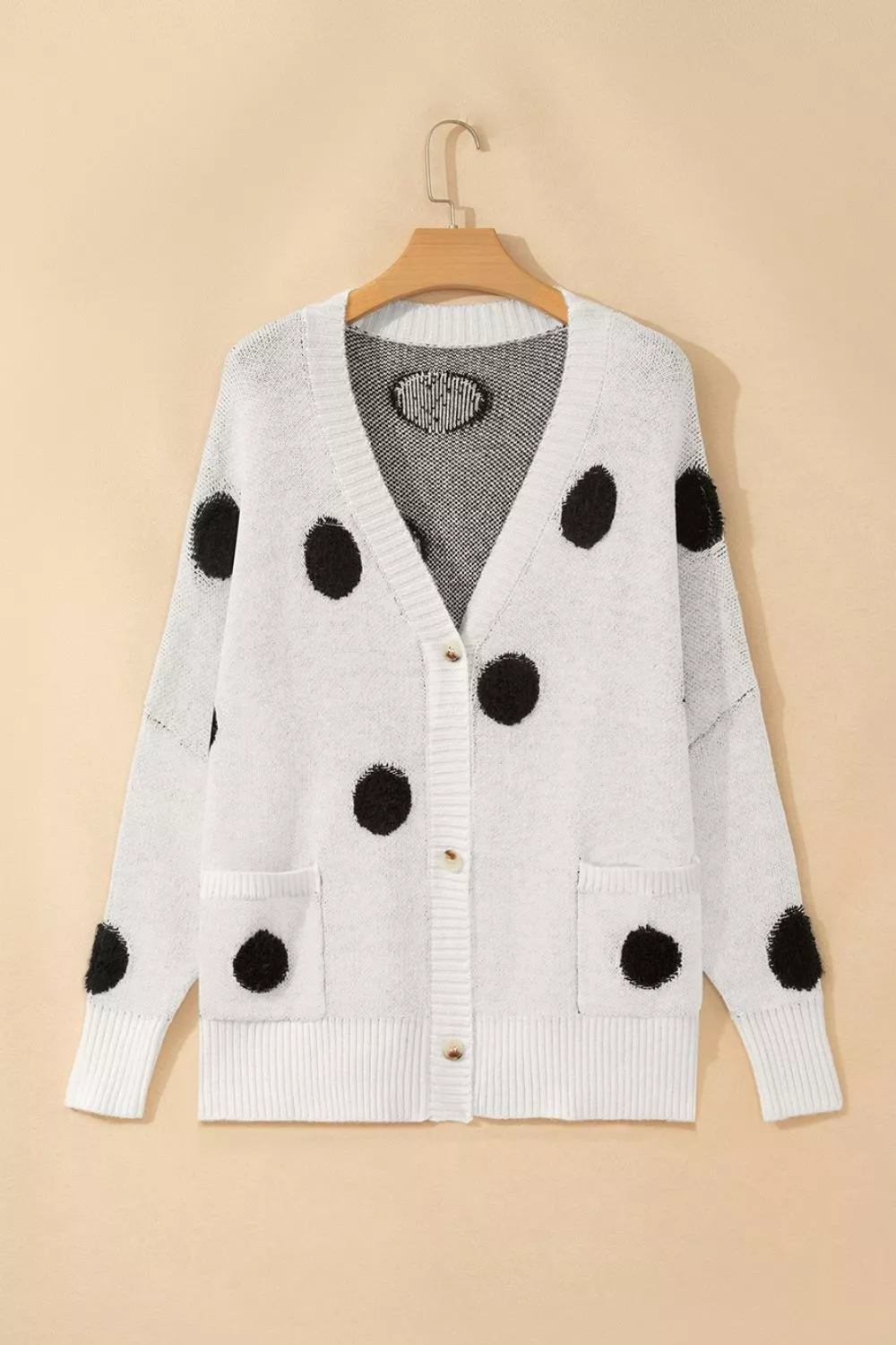 Polka Dot Button Up Cardigan, image 10