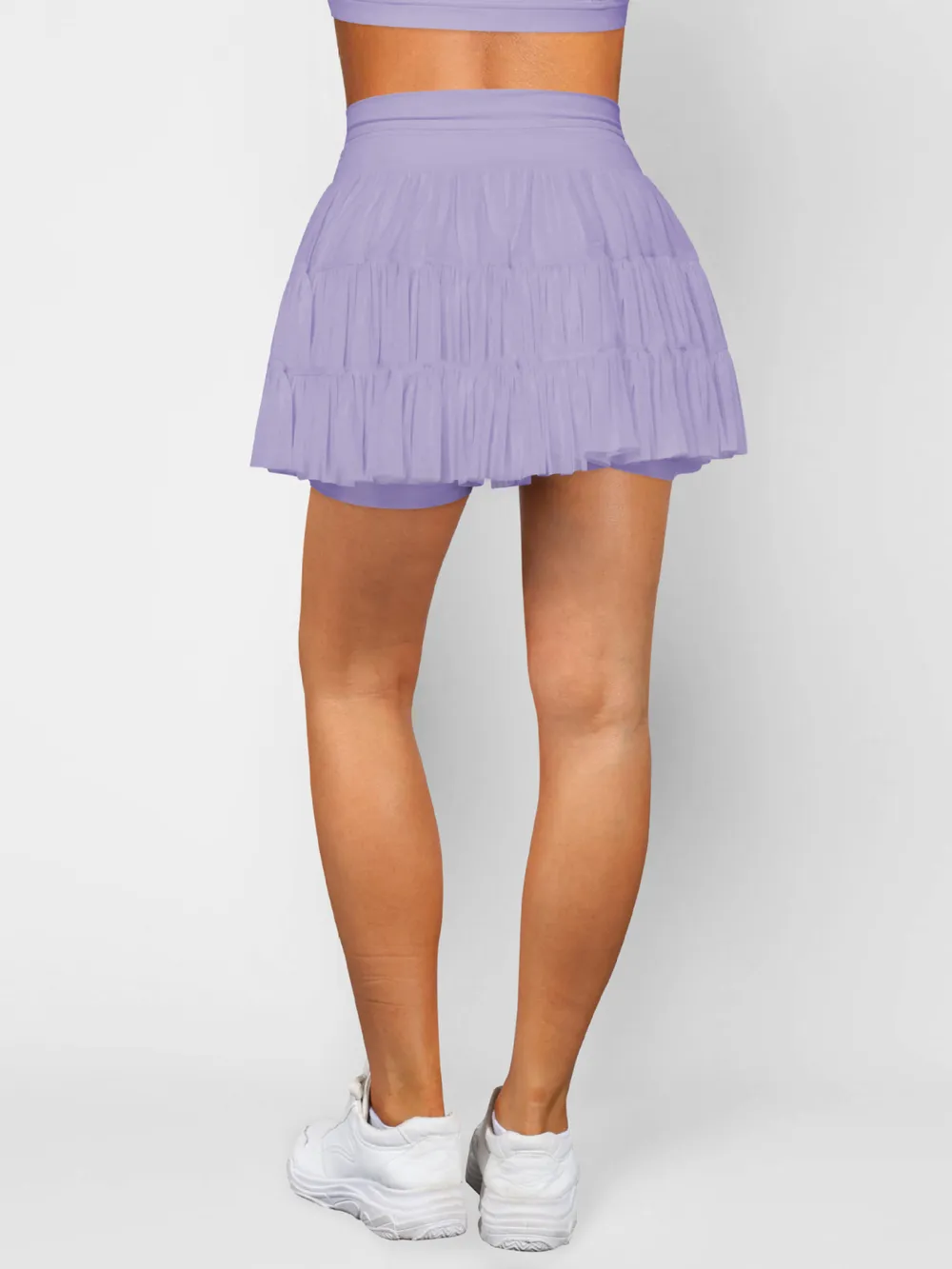 Ruched Mini Skort with Pockets, image 14