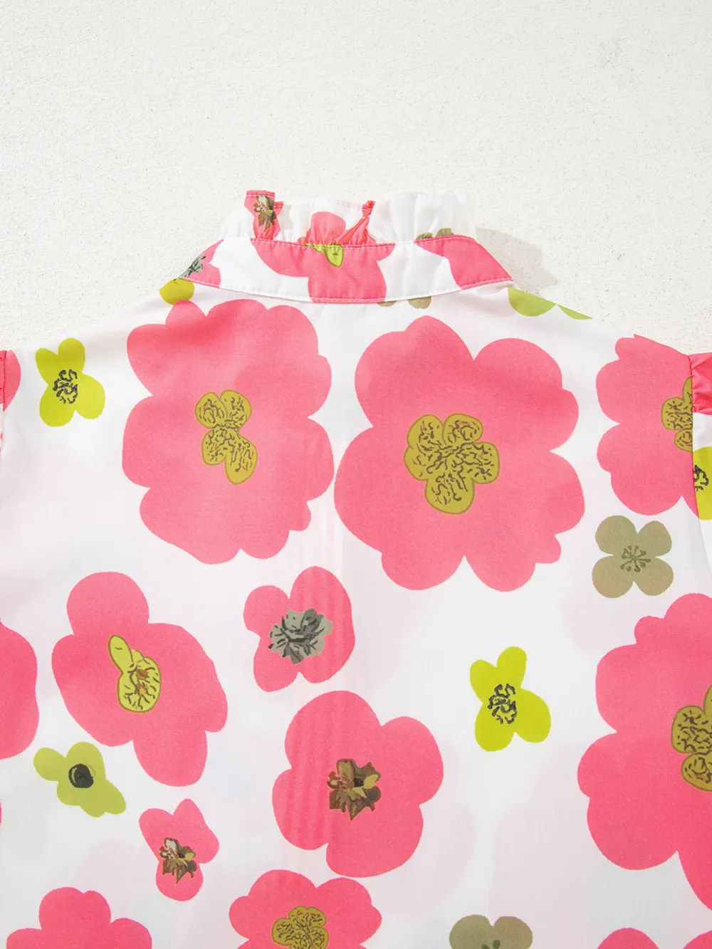 Floral Print Short Sleeve Blouse, image 7