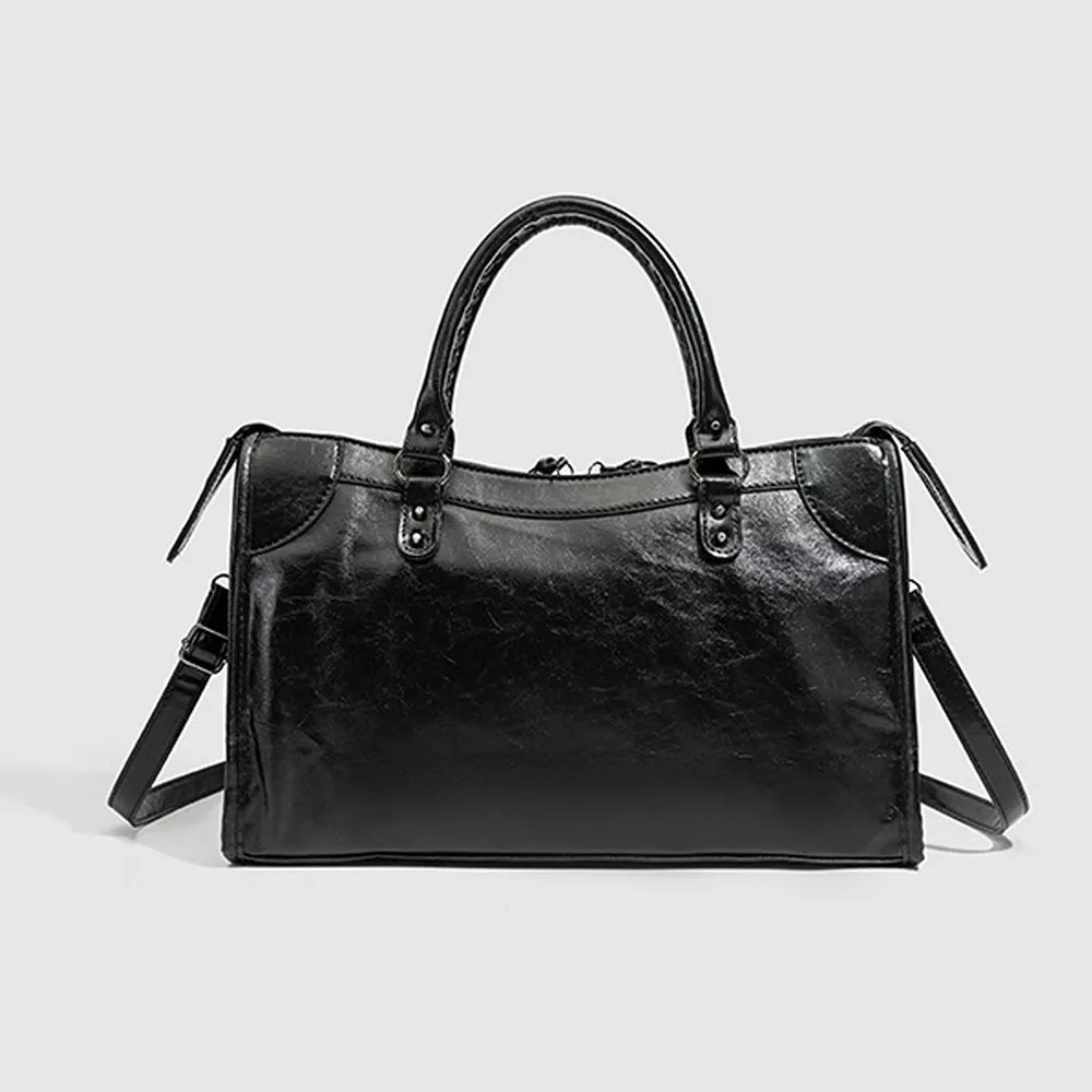 PU Leather Handbag with Top Handle, image 9
