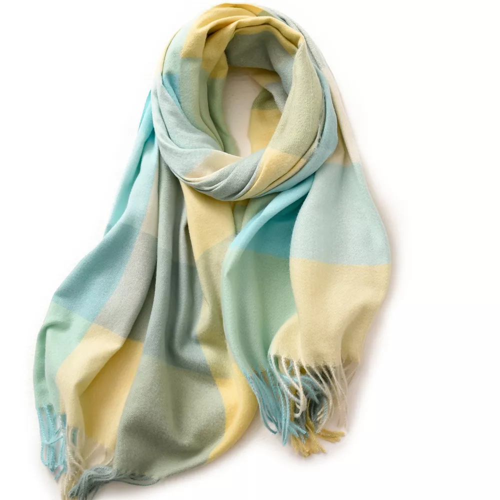 Plaid Fringe Scarf, image 4