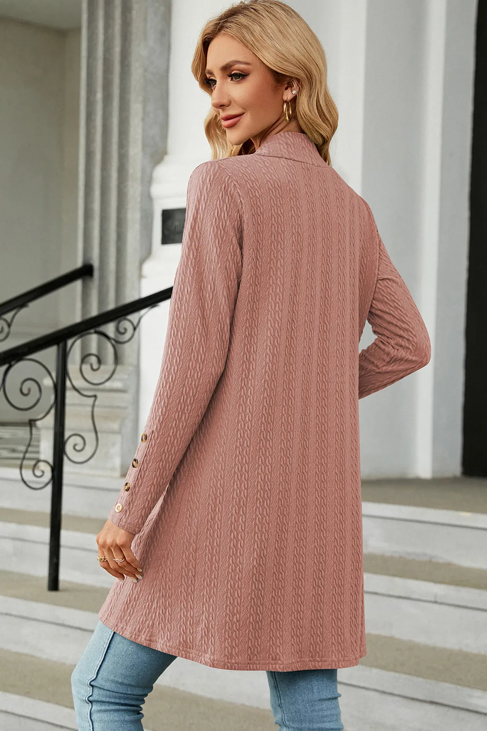 Open Front Long Sleeve Cardigan, image 26