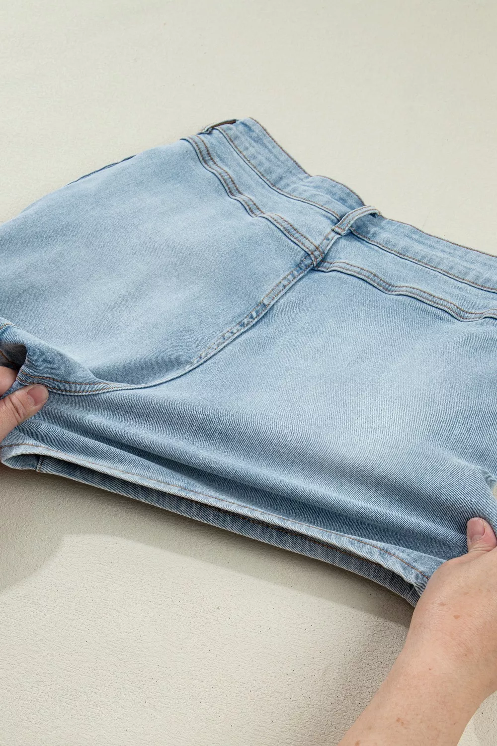 Bow Detail Denim Shorts with Pockets, image 9