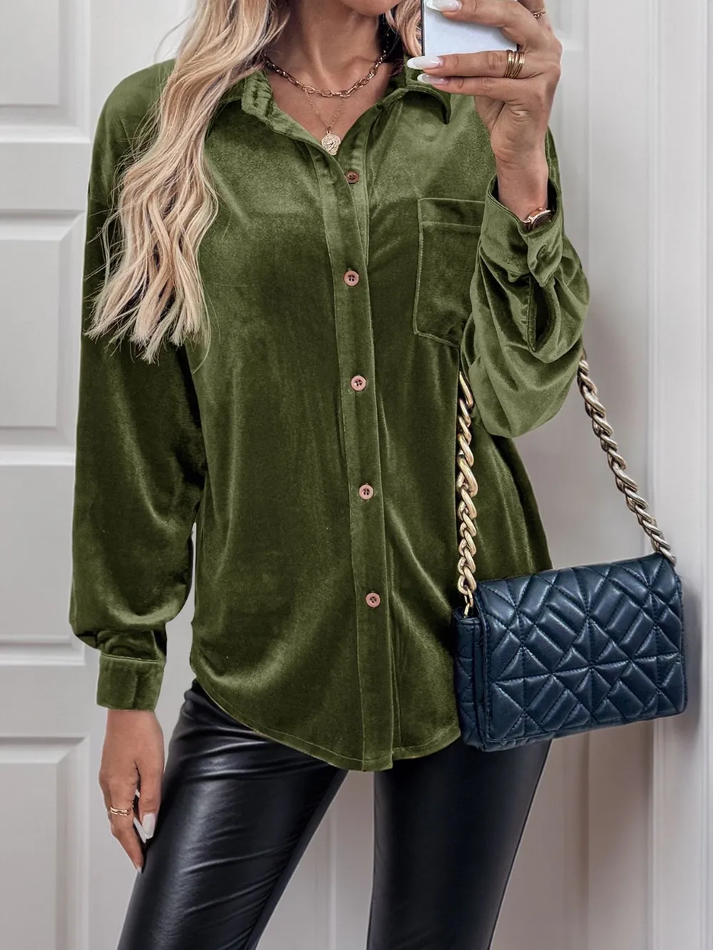 Button Up Long Sleeve Shirt, image 10