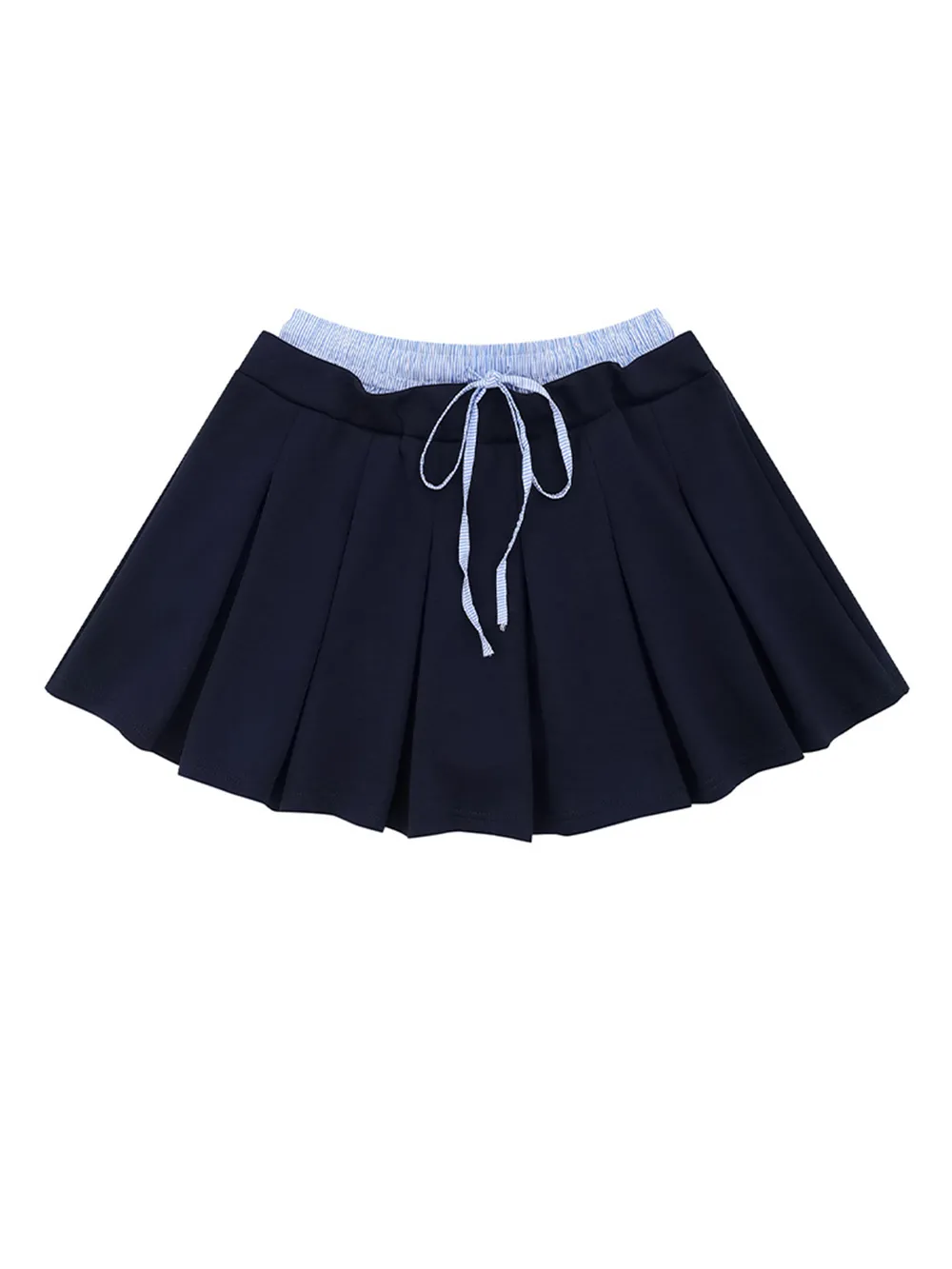 Drawstring Pleated Mini Skirt, image 11