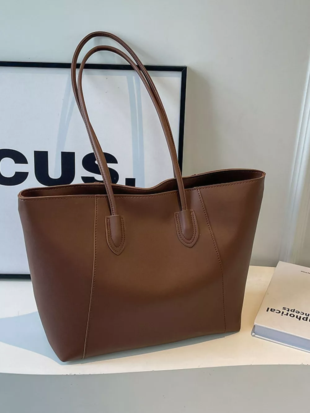 PU Leather Tote Bag