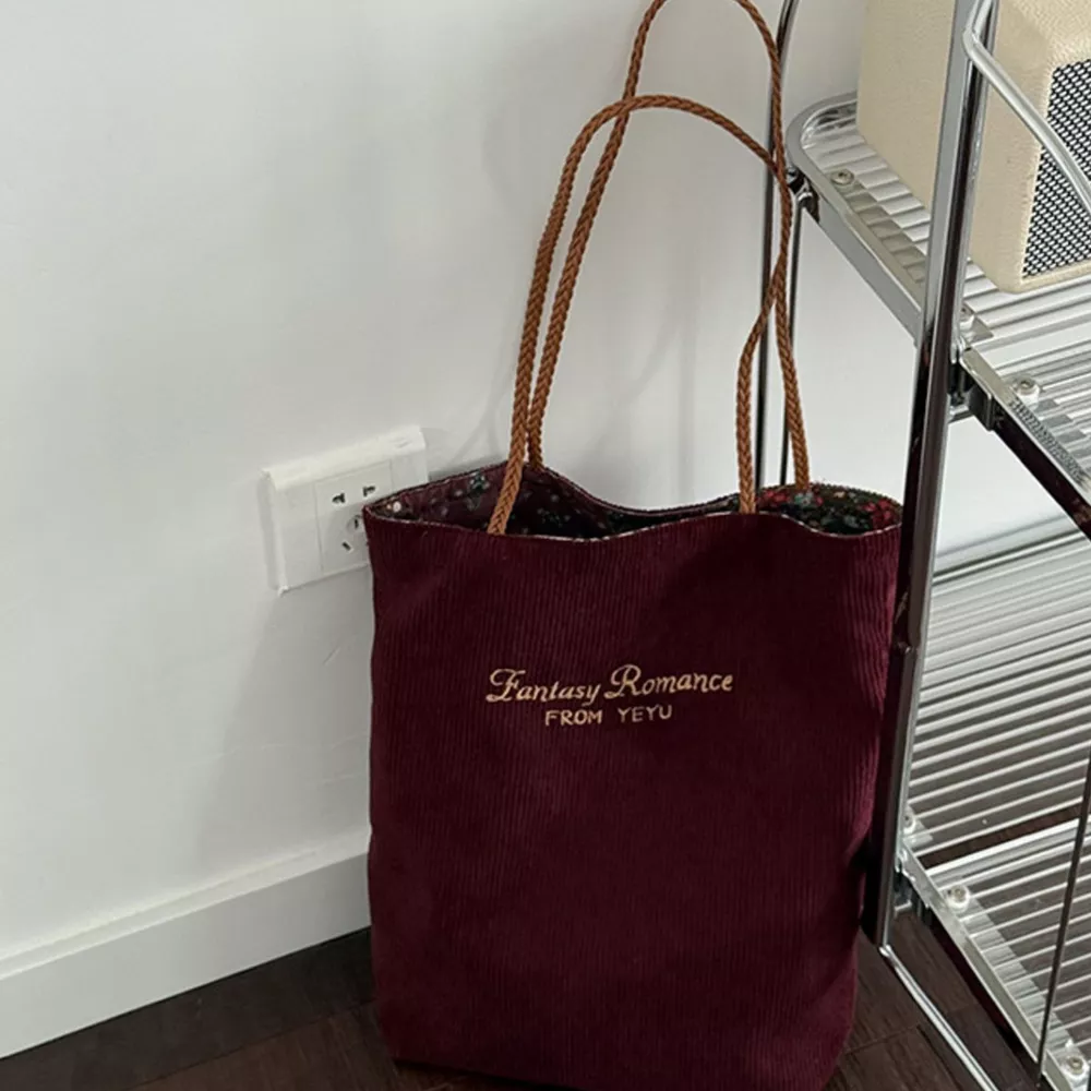 Corduroy Tote Bag