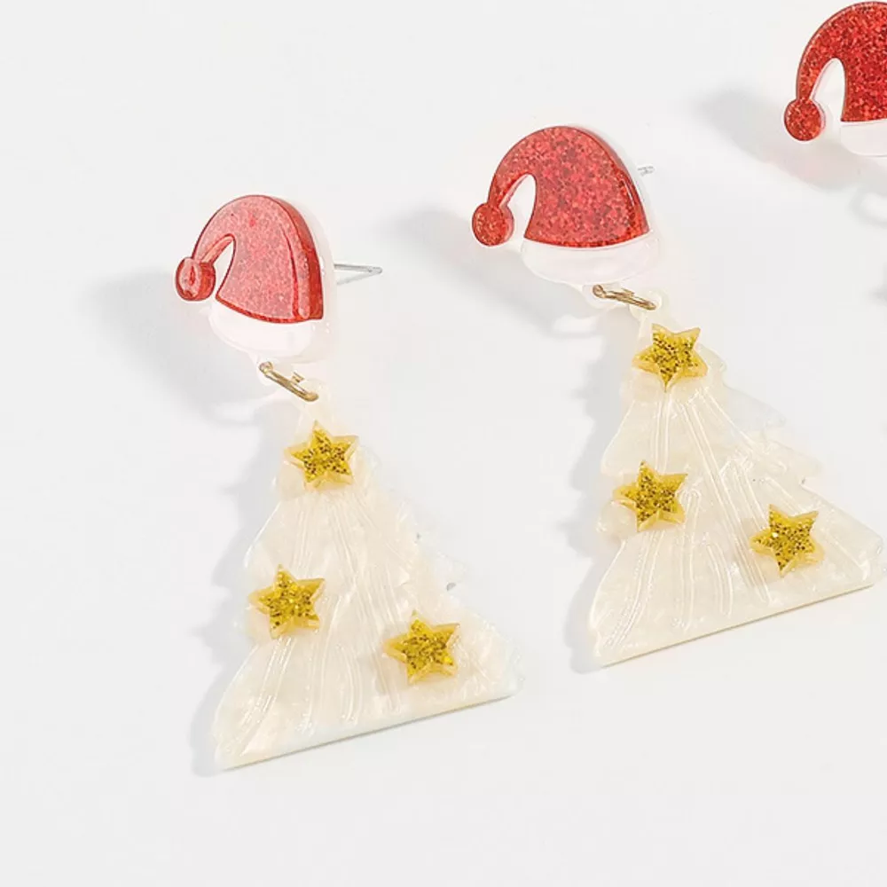 Christmas Tree Dangle Earrings, image 6