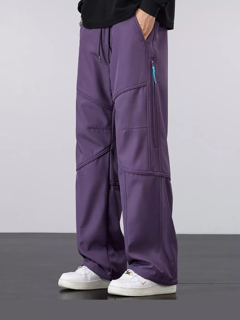Men's Plus Size Casual Loose Fit Cargo Pants, image 2