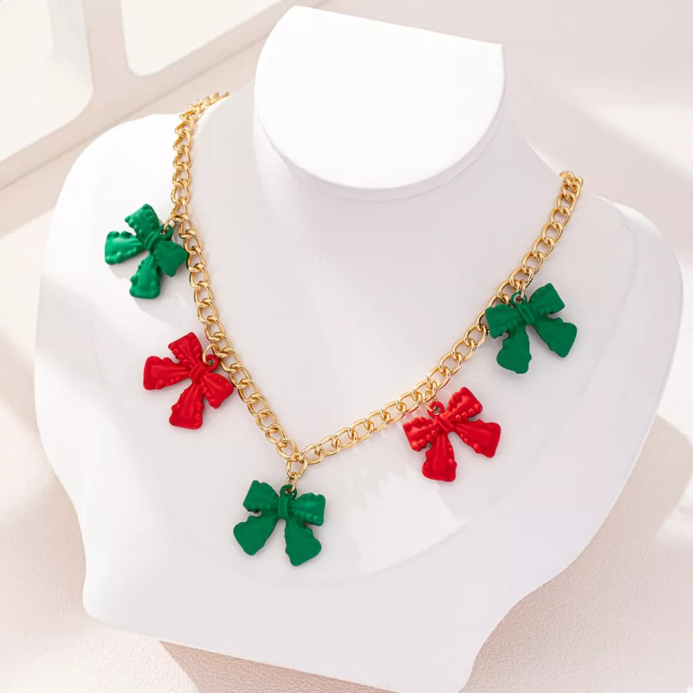 Bow Charm Chain Necklace, image 2