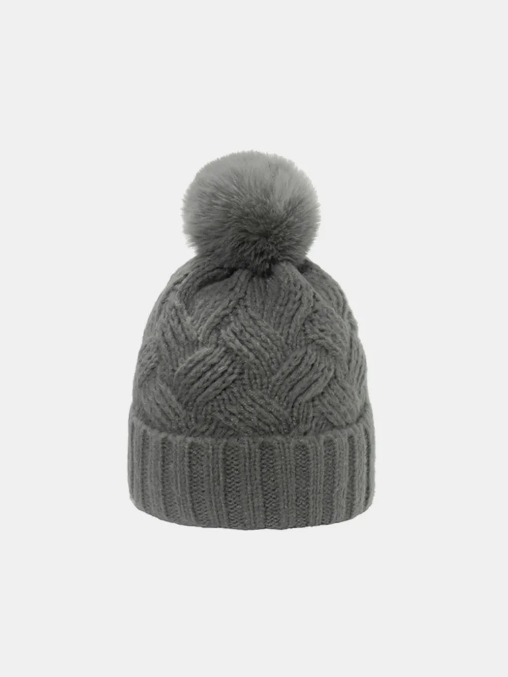 Roll Rim Cable-Knit Hat, image 5