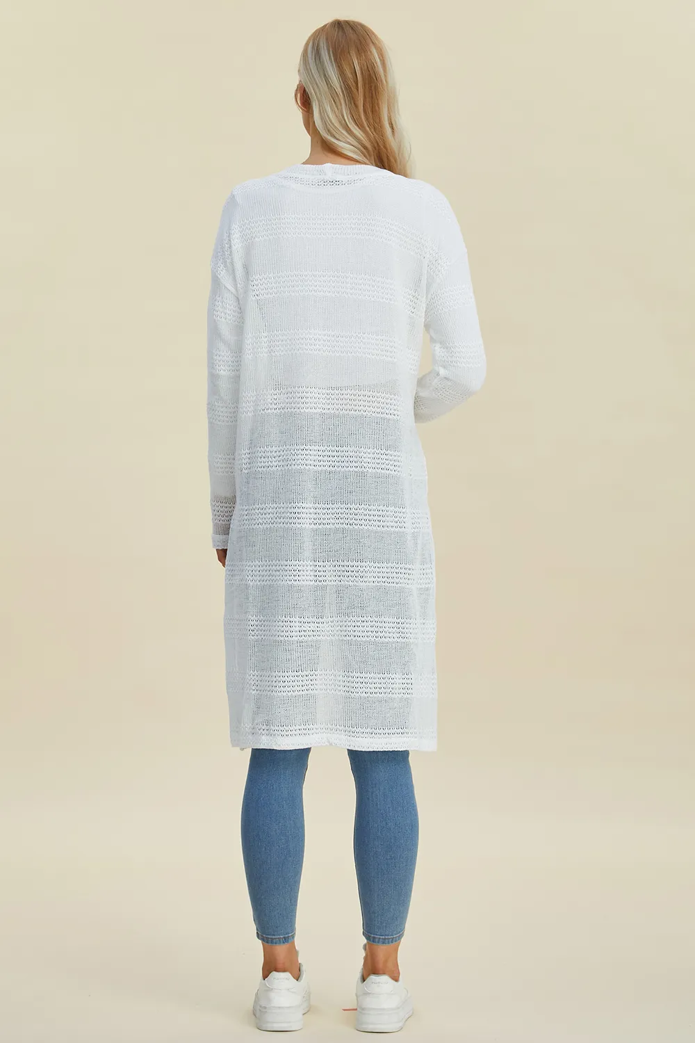Full Size Open Front Longline Cardigan, image 28