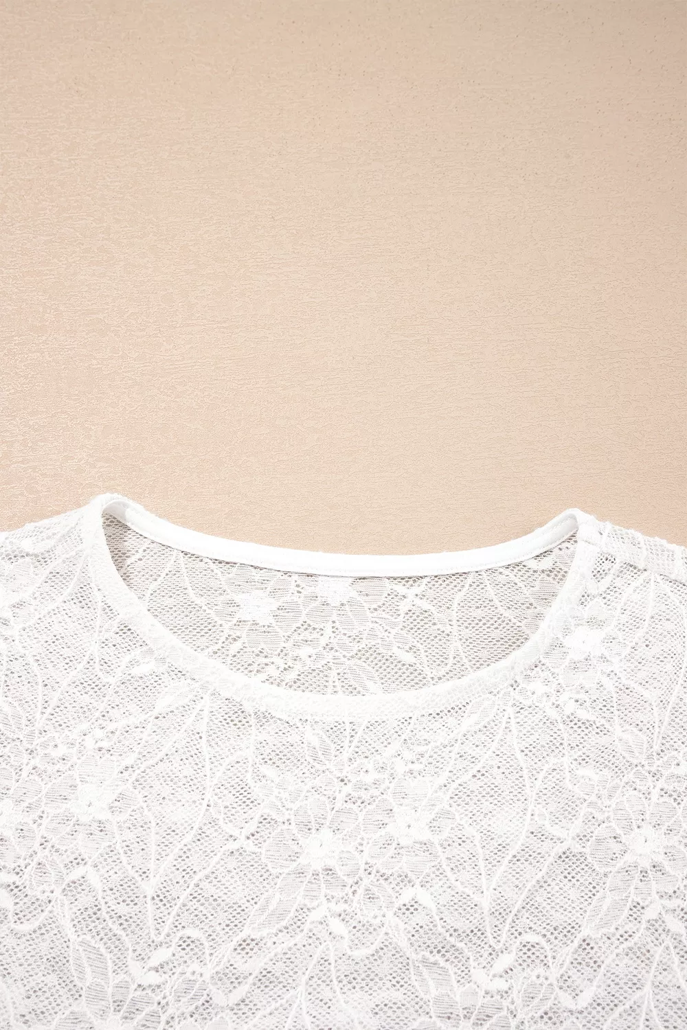 Long Sleeve Sheer Mesh Lace Top, image 6